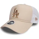rosa-trucker-cap-med-bronzelogo-9forty-essential-los-angeles-dodgers-mlb-fra-new-era