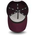 kasketter-buet-rod-justerbar-rem-granate-9forty-melton-a-frame-fra-new-york-yankees-mlb-af-new-era