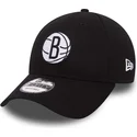 kasketter-buet-sort-justerbar-rem-9forty-felt-infill-fra-brooklyn-nets-nba-af-new-era