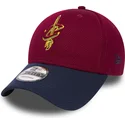 kasketter-buet-rod-justerbar-rem-9forty-mesh-fra-cleveland-cavaliers-nba-af-new-era
