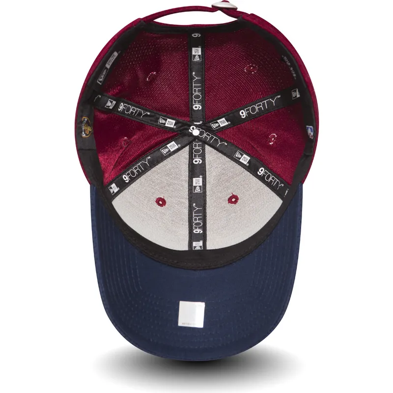 kasketter-buet-rod-justerbar-rem-9forty-mesh-fra-cleveland-cavaliers-nba-af-new-era