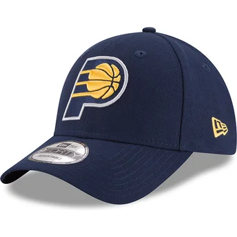 justerbar-marinebla-kurvet-kasket-9forty-the-league-fra-indiana-pacers-nba-fra-new-era
