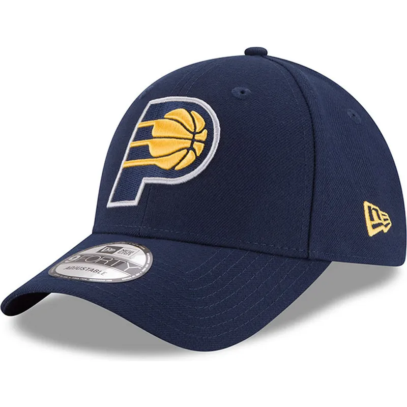 justerbar-marinebla-kurvet-kasket-9forty-the-league-fra-indiana-pacers-nba-fra-new-era