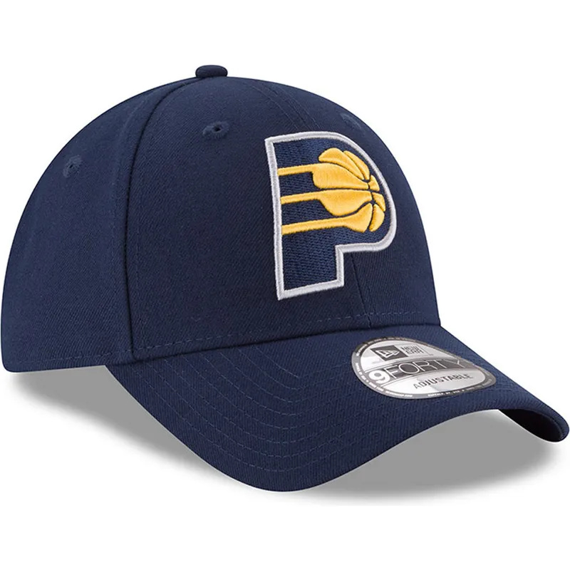justerbar-marinebla-kurvet-kasket-9forty-the-league-fra-indiana-pacers-nba-fra-new-era