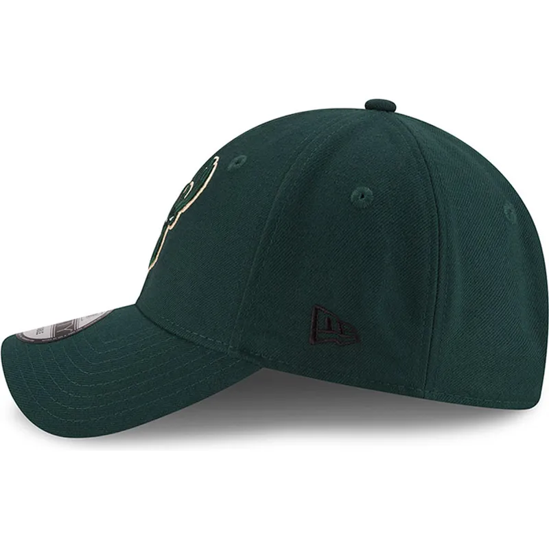 gron-justerbar-curved-kasket-9forty-the-league-fra-milwaukee-bucks-nba-fra-new-era