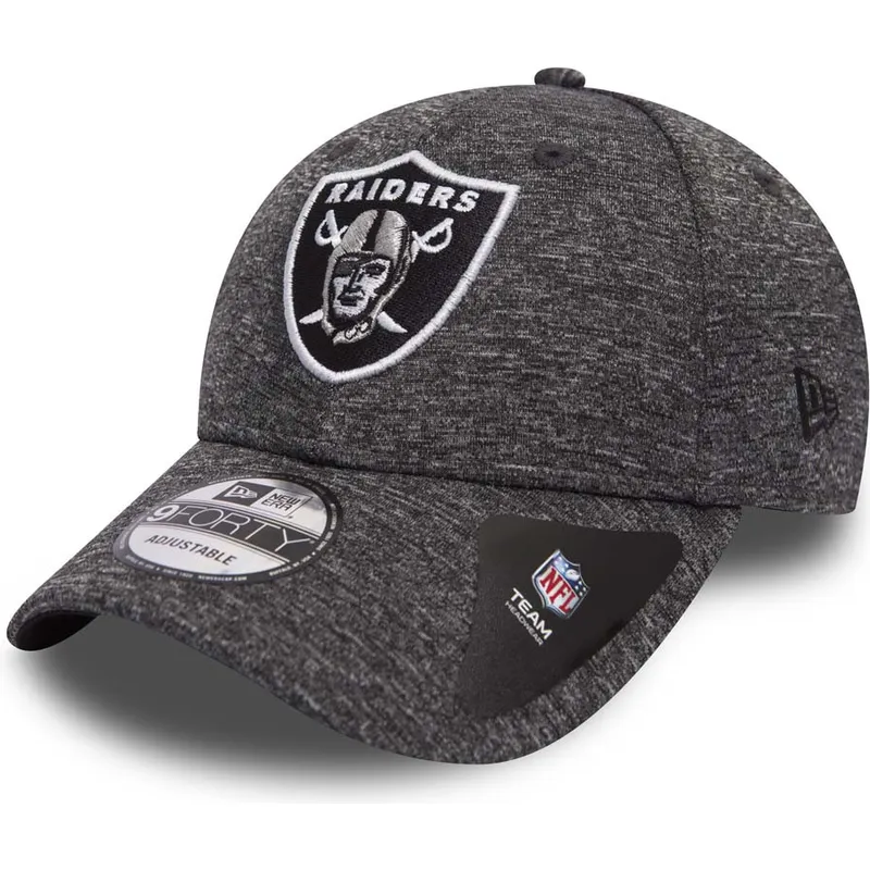 kasketter-buet-sten-justerbar-rem-9forty-shadow-tech-fra-las-vegas-raiders-nfl-af-new-era