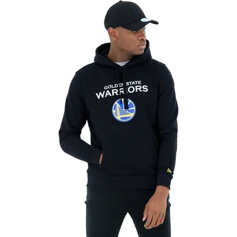 New Era Pullover Hoody Golden State Warriors NBA Black Sweatshirt
