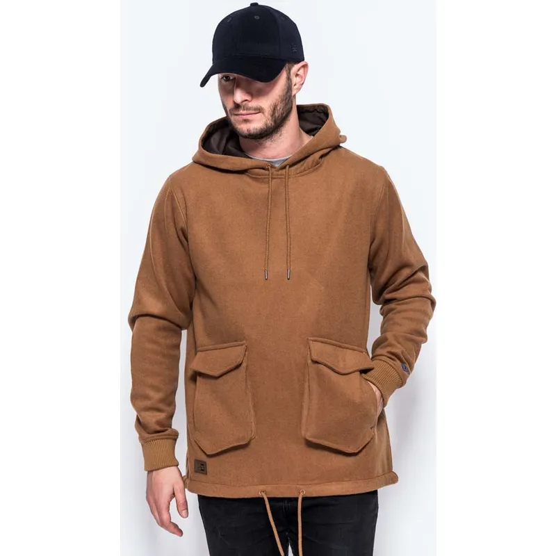 sweatshirt-med-haette-brun-fra-sudadera-con-capucha-marron-pullover-hoody-premium-classics-af-new-era sweatshirt-med-haette-brun-fra-sudadera-con-capucha-marron-pullover-hoody-premium-classics-af-new-era