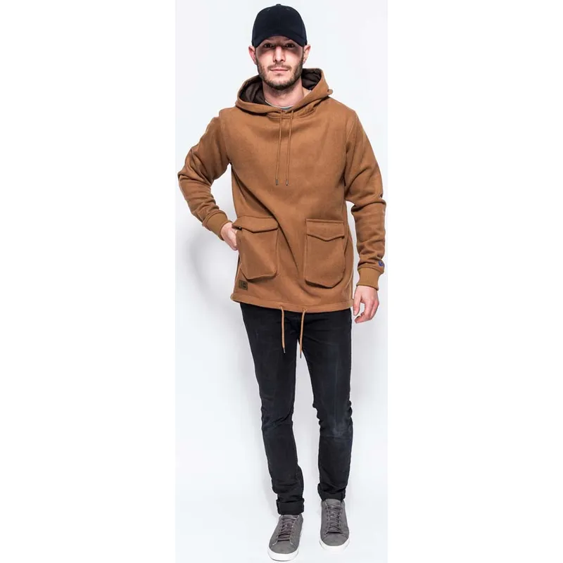 sweatshirt-med-haette-brun-fra-sudadera-con-capucha-marron-pullover-hoody-premium-classics-af-new-era sweatshirt-med-haette-brun-fra-sudadera-con-capucha-marron-pullover-hoody-premium-classics-af-new-era