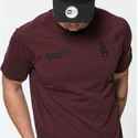 t-shirt-kort-aerme-rod-granate-tech-series-fra-los-angeles-dodgers-mlb-af-new-era