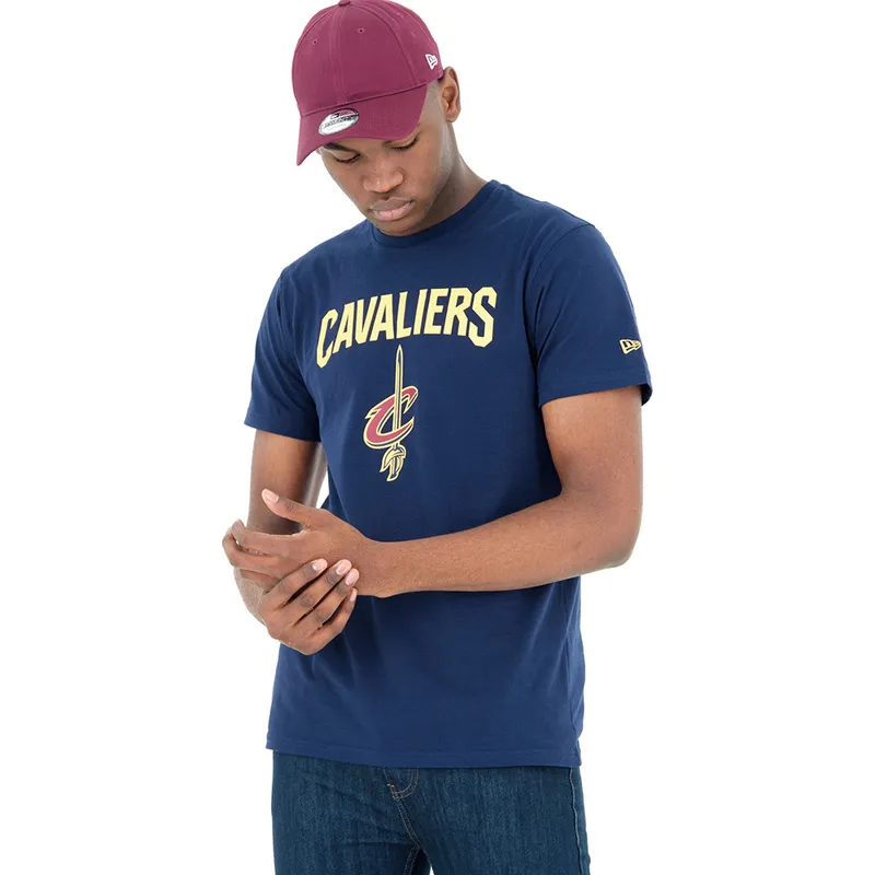 t-shirt-kort-aerme-bla-fra-cleveland-cavaliers-nba-af-new-era