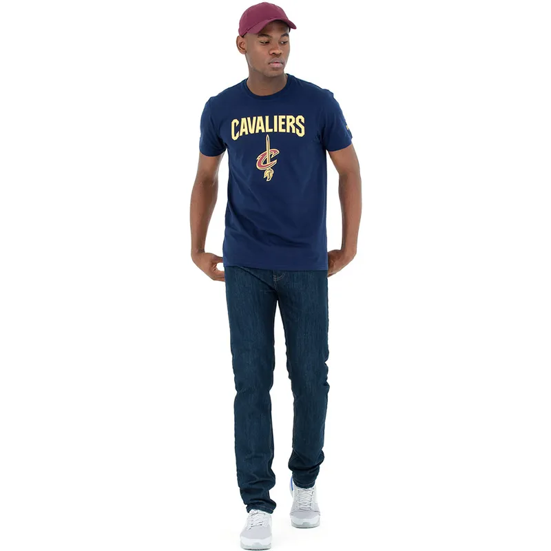 t-shirt-kort-aerme-bla-fra-cleveland-cavaliers-nba-af-new-era
