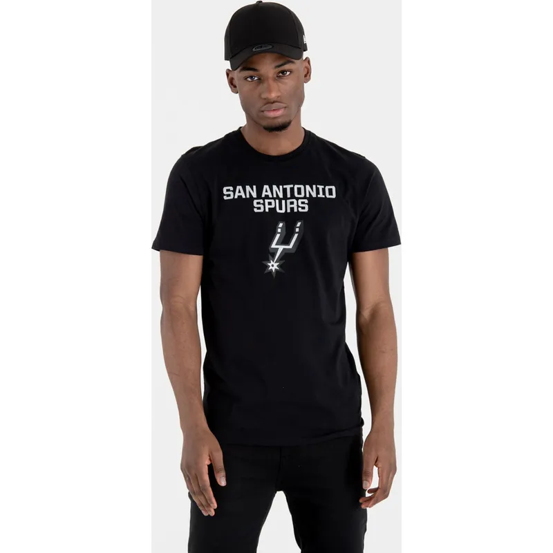 t-shirt-kort-aerme-sort-fra-san-antonio-spurs-nba-af-new-era