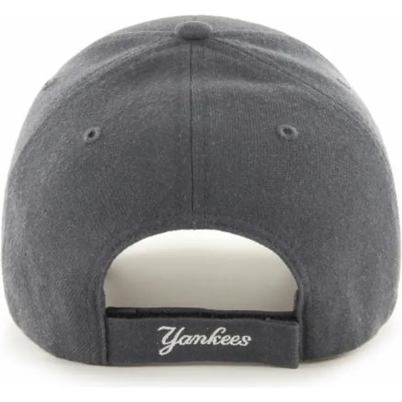 kasketter-buet-gra-justerbar-rem-fra-new-york-yankees-mlb-af-47-brand