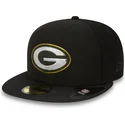 kasketter-flad-sort-tilpasset-59fifty-black-coll-fra-green-bay-packers-nfl-af-new-era