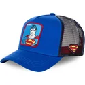 kasketter-buet-bla-snapback-superman-dc-comics-af-capslab