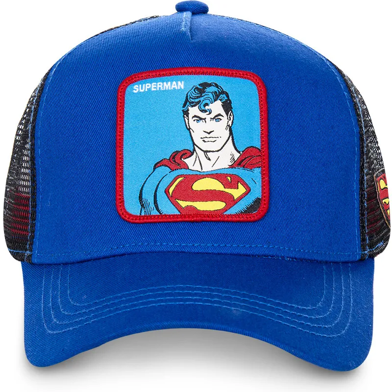kasketter-buet-bla-snapback-superman-dc-comics-af-capslab