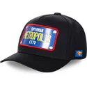 sort-kurvet-snapback-kasket-med-superman-metropolis-city-sup1-plade-fra-dc-comics-af-capslab