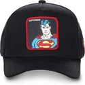kasketter-buet-sort-snapback-superman-dc-comics-af-capslab