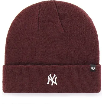 47 Brand New York Yankees MLB Manchetstrikket Centerfield Vinrød Beanie