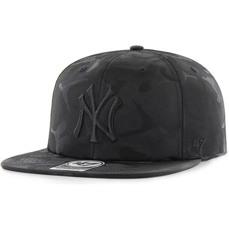 kasketter-flad-camouflage-snapback-negro-fra-new-york-yankees-mlb-af-47-brand