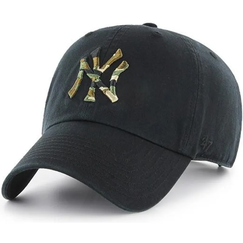 kasketter-buet-sort-justerbar-rem-camuflaje-fra-new-york-yankees-mlb-af-47-brand