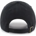 sort-buet-kasket-med-guldlogo-fra-los-angeles-dodgers-mlb-clean-up-metallic-fra-47-brand