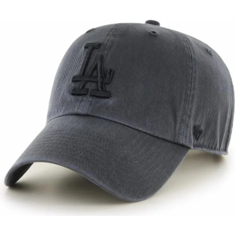 sort-buet-kasket-med-sort-los-angeles-dodgers-logo-mlb-clean-up-fra-47-brand