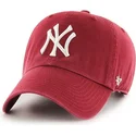kasketter-buet-rod-justerbar-rem-cardenal-fra-new-york-yankees-mlb-af-47-brand