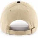 beige-bojet-kasket-med-skygge-og-sort-new-york-yankees-logo-mlb-clean-up-two-tone-fra-47-brand