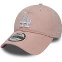kasketter-buet-rosa-justerbar-rem-9twenty-essential-packable-fra-los-angeles-dodgers-mlb-af-new-era