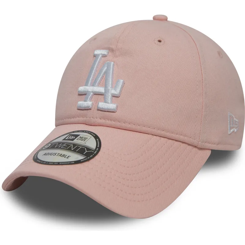 kasketter-buet-rosa-justerbar-rem-9twenty-essential-packable-fra-los-angeles-dodgers-mlb-af-new-era