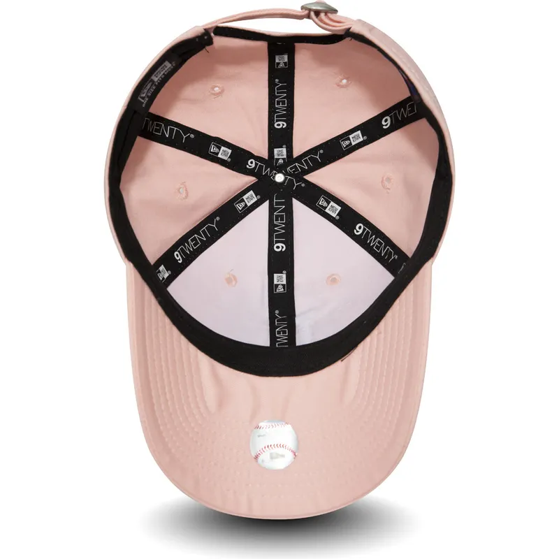 kasketter-buet-rosa-justerbar-rem-9twenty-essential-packable-fra-los-angeles-dodgers-mlb-af-new-era