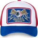 von-dutch-truck18-hvid-rod-og-bla-trucker-kasket