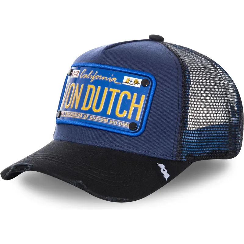kasketter-buet-marinebla-snapback-af-von-dutch