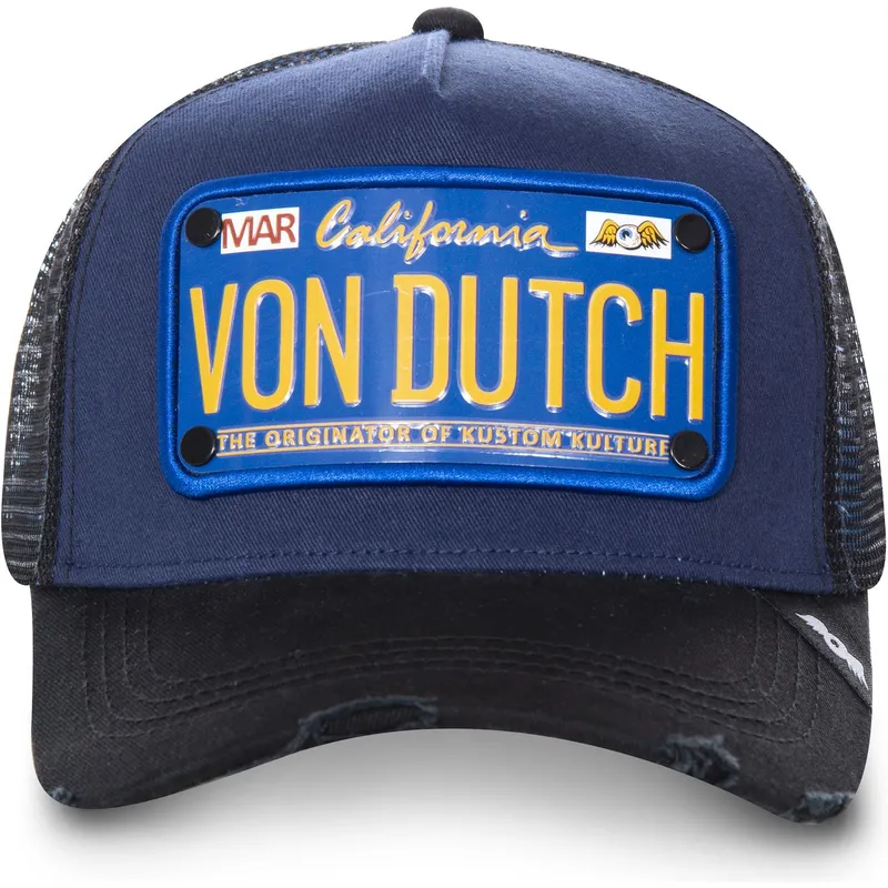 kasketter-buet-marinebla-snapback-af-von-dutch