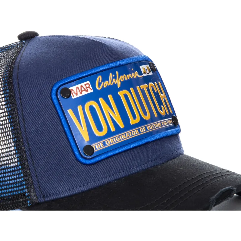 kasketter-buet-marinebla-snapback-af-von-dutch