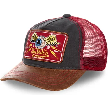 von-dutch-truck04-sort-rod-og-brun-trucker-kasket