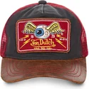 von-dutch-truck04-sort-rod-og-brun-trucker-kasket
