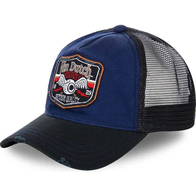 kasketter-buet-bla-snapback-af-von-dutch