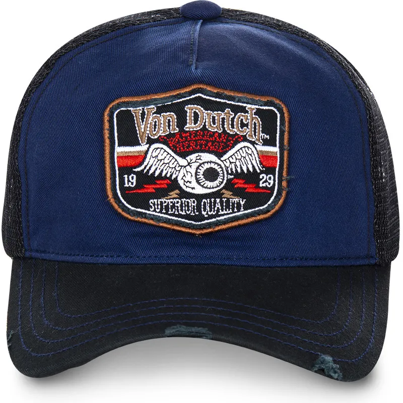 kasketter-buet-bla-snapback-af-von-dutch