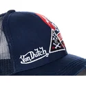 kasketter-buet-marinebla-snapback-af-von-dutch