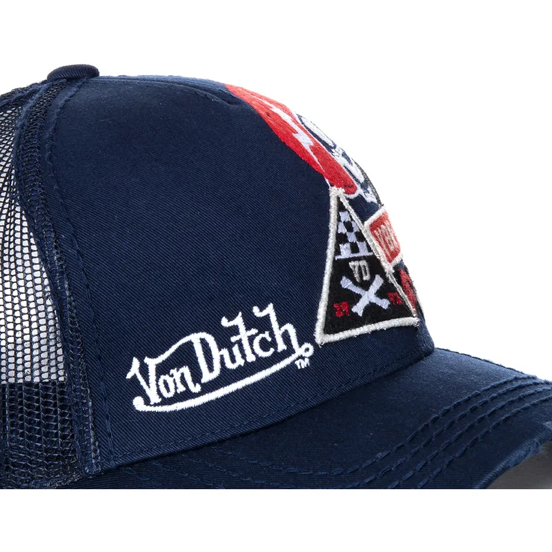 kasketter-buet-marinebla-snapback-af-von-dutch