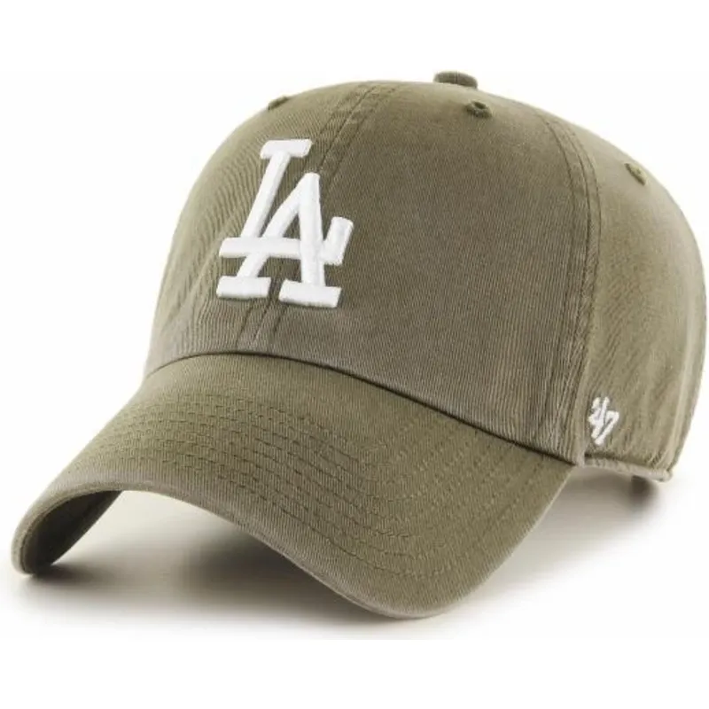 brun-los-angeles-dodgers-mlb-clean-up-kasket-med-buet-skygge-fra-47-brand