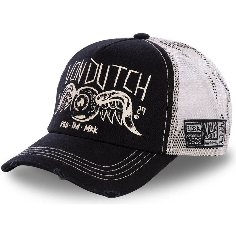 von-dutch-crew4-black-trucker-hat