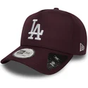 kasketter-buet-rod-snapback-granate-ripstop-a-frame-fra-los-angeles-dodgers-mlb-af-new-era