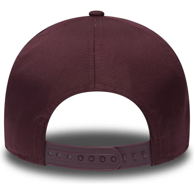 kasketter-buet-rod-snapback-granate-ripstop-a-frame-fra-los-angeles-dodgers-mlb-af-new-era