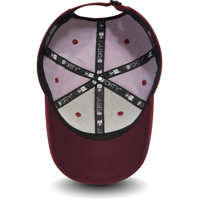kasketter-buet-rod-justerbar-rem-granate-negro-9forty-ripstop-fra-new-york-yankees-mlb-af-new-era kasketter-buet-rod-justerbar-rem-granate-negro-9forty-ripstop-fra-new-york-yankees-mlb-af-new-era