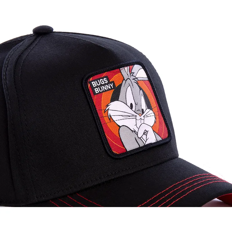 kasketter-buet-sort-snapback-bugs-bunny-looney-tunes-af-capslab