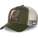 kasketter-buet-gron-snapback-chewbacca-star-wars-af-capslab